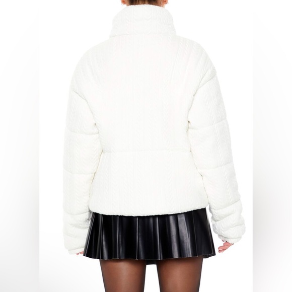 Textured Drawstring Puffer Jacket - Picture 7 of 8